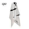 Holiday Yard Hanging Ornaments Scary Ghost Decor, Spooky Bat Print Decor for Porch Festive And Eave Tree, Glow-in-the-Dark Outdoor Halloween