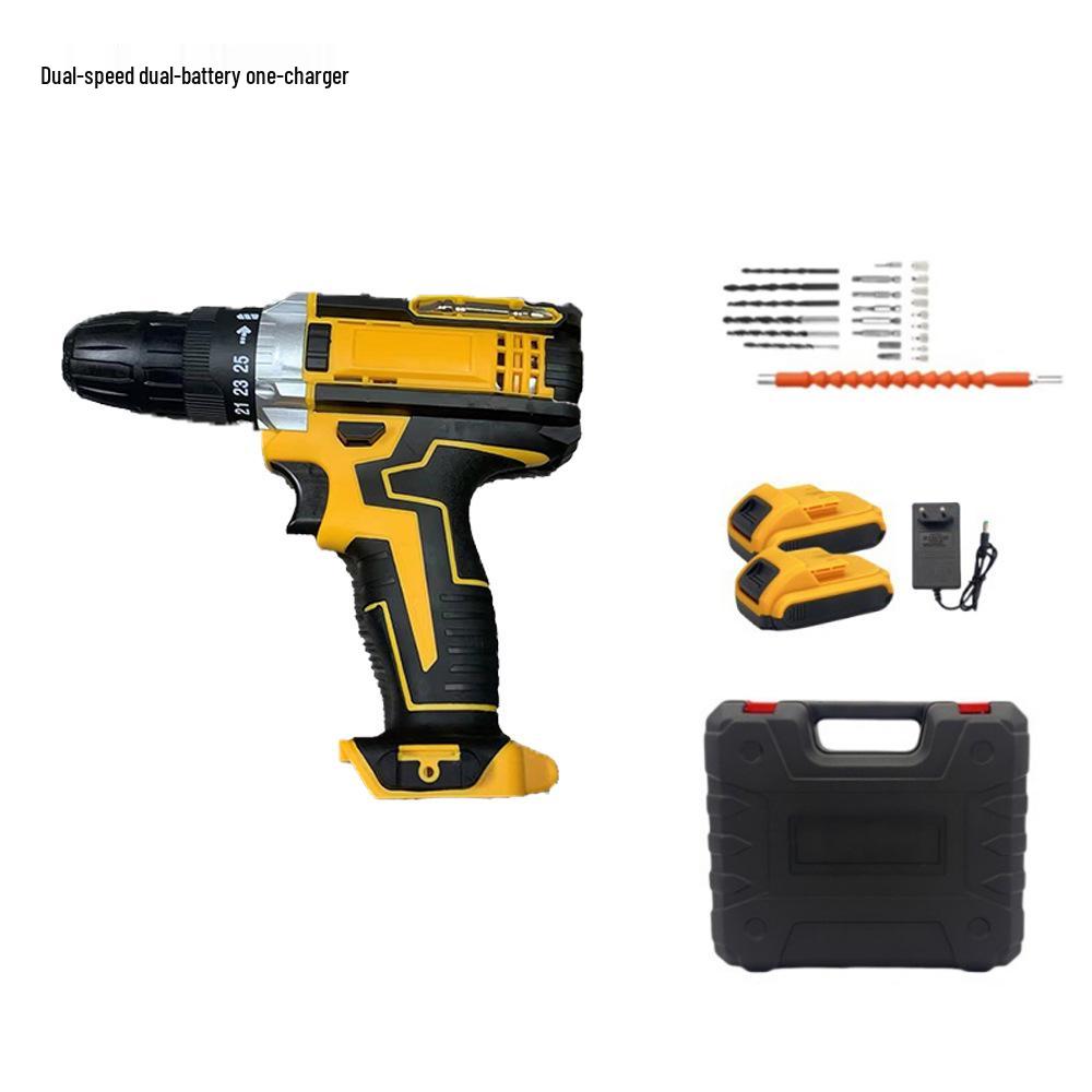 High-Speed Cordless Handheld Drill & Rechargeable Electric Screwdriver