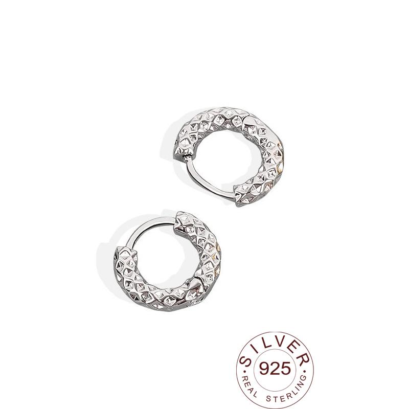 2019 100% 925 Solid Sterling Silver Women Fashion Heart Cross Star Charm Stud Earrings Friendship Gift Teen Girls Friends