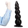 Black PVC Extra Large Anal Plug with Suction Cup Big Thick Fisting Dildo Anal Expander Masturbator Sex Toy