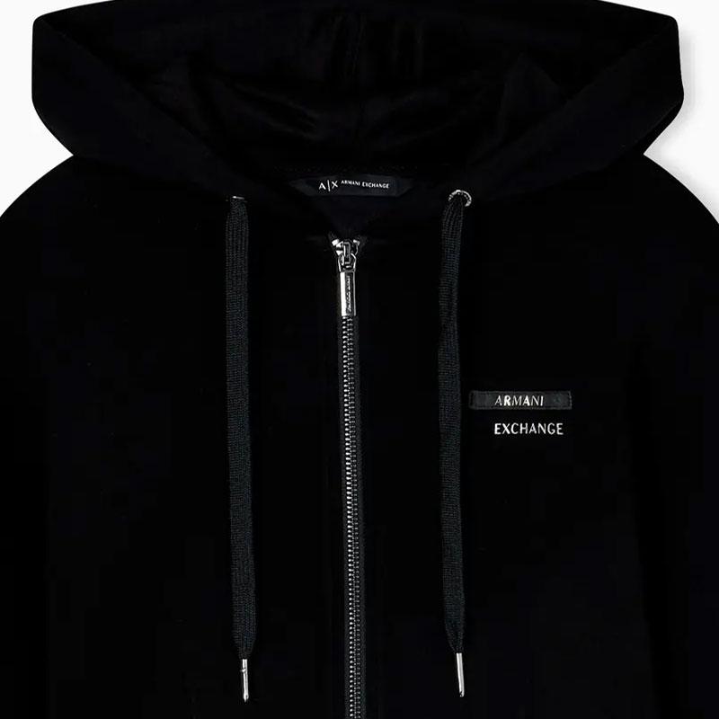 Armani Exchange Slim Fit Long Sleeve Hooded Zip Sweatshirt Women Tops XW000802-AF16111-UC001