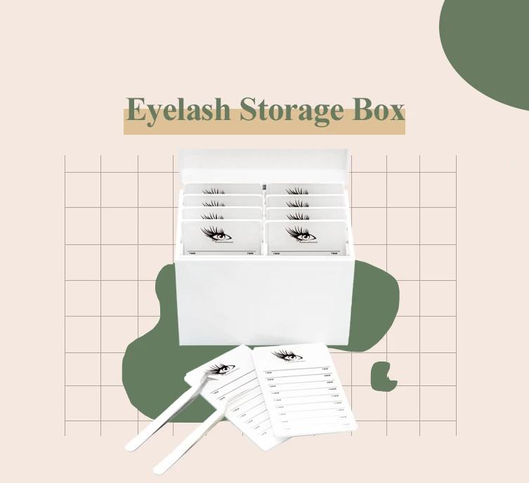 Beauty Salon 10Layers Acrylic Eyelash Extensions Storage Box Lash Tile Palette Box lash boxes packaging wholesale lash supplies