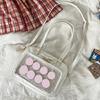 Damska Przezroczysta Torebka na Ramię DIY Ita Bag Dziewczęca Urocza Torebka Crossbody do Szkoły