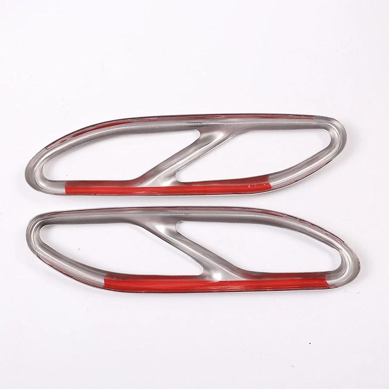 2pcs Car Accessories Exhaust Pipe Tail Cover Trim 304 Stainless Steel For Mercedes Benz S Class W222 2018-