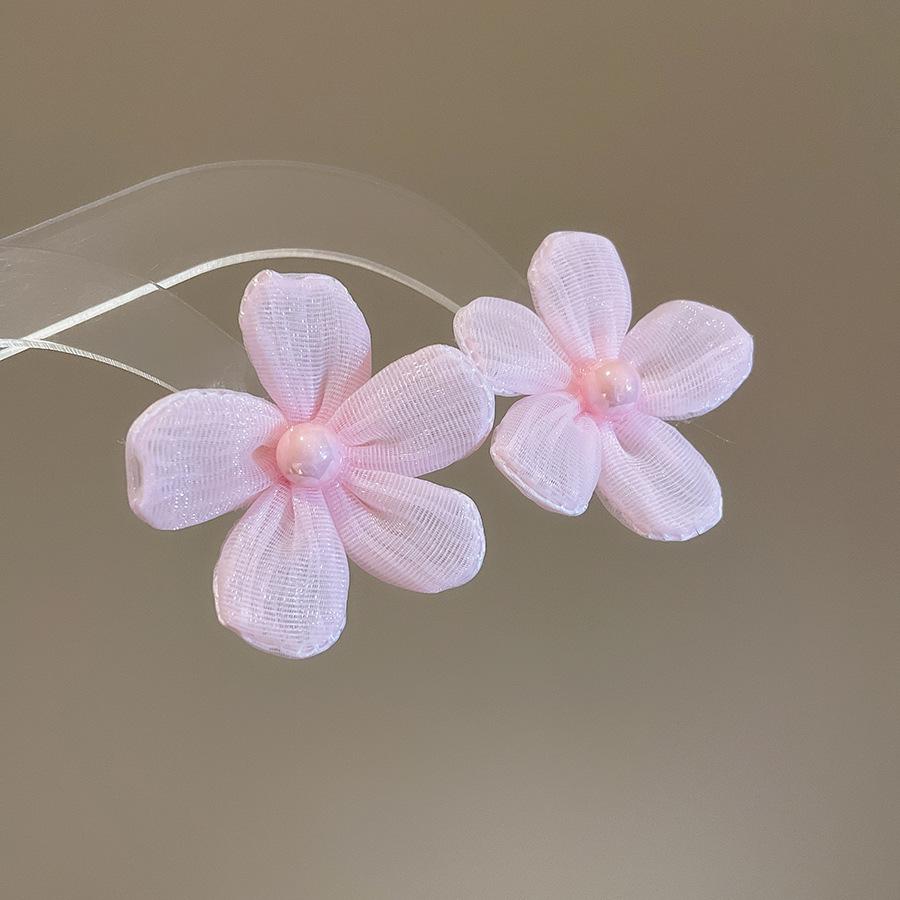 Steel Needle Flower Star Pendant Earrings Sweet Niche Temperament Earrings Exquisite Versatile Fashion High-end Earrings