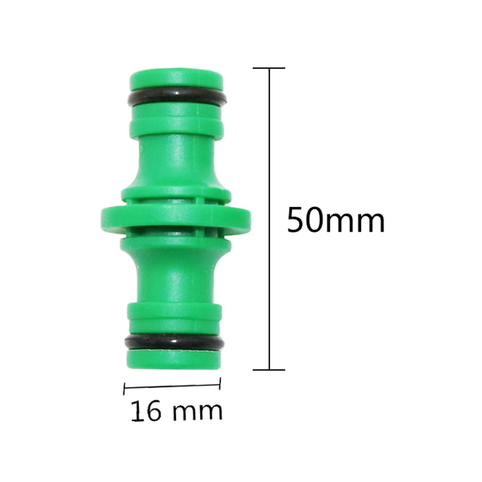 

2-way 3-way Nipple Connectors 16mm Hose Quick Joints 1/2 Pipe Garden Irrigation Car Washing Water Gun Fast Adapters 5/20/50Pcs 5Pcs