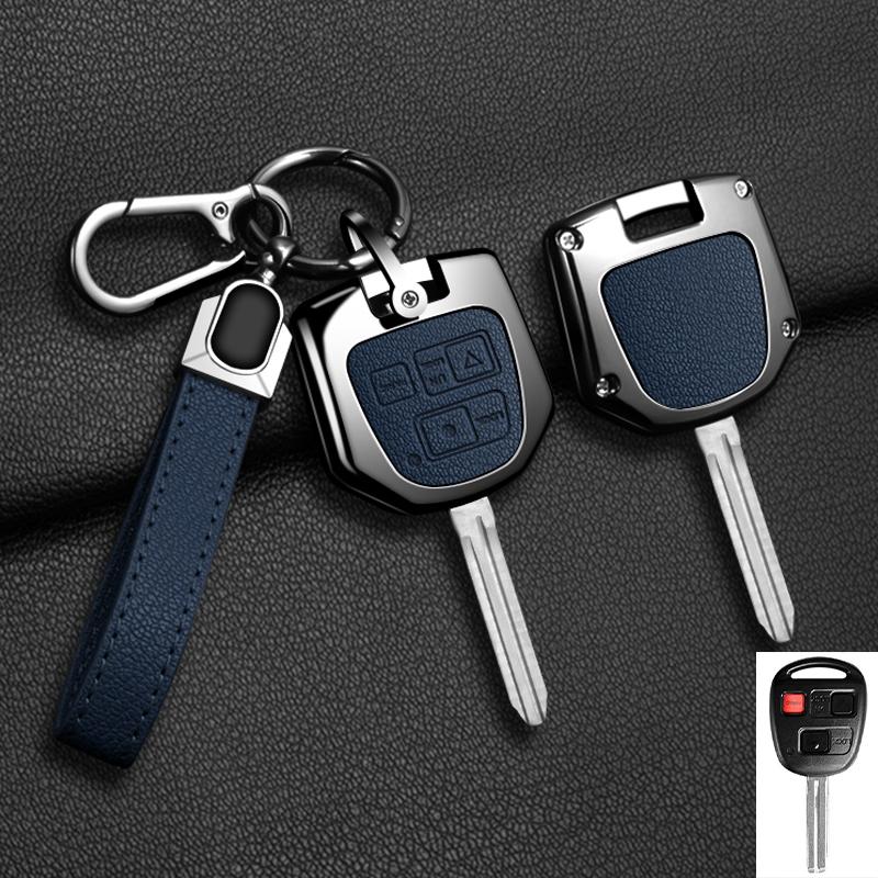 Zinc Alloy Key Case Cover Shell Fob Holder For Toyota FJ Cruiser Land 2008-2014 Yaris Echo For Lexus ES GS LS IS RX SC LX RX400h