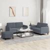 VidaXL 3-Piece Sofa Set, Sofas with Footrests and Cushions, Furniture Set with Armrests and Backrest 3201985