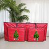 Christmas Tree Print Organizer With Two Front Pockets Christmas Tree Storage Bag Holiday Wreath Organizer For Basement Closet