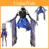 Disfraz de Cosplay Keqing de Genshin Impact Uniforme de Anime y Juego de Alta Calidad Para Halloween