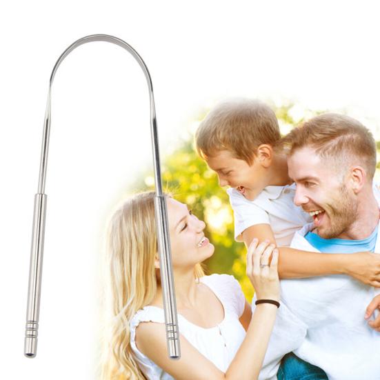 Tungeskraperenser i rustfritt stål Fresh Breath Hygiene Care Cleaning Tool