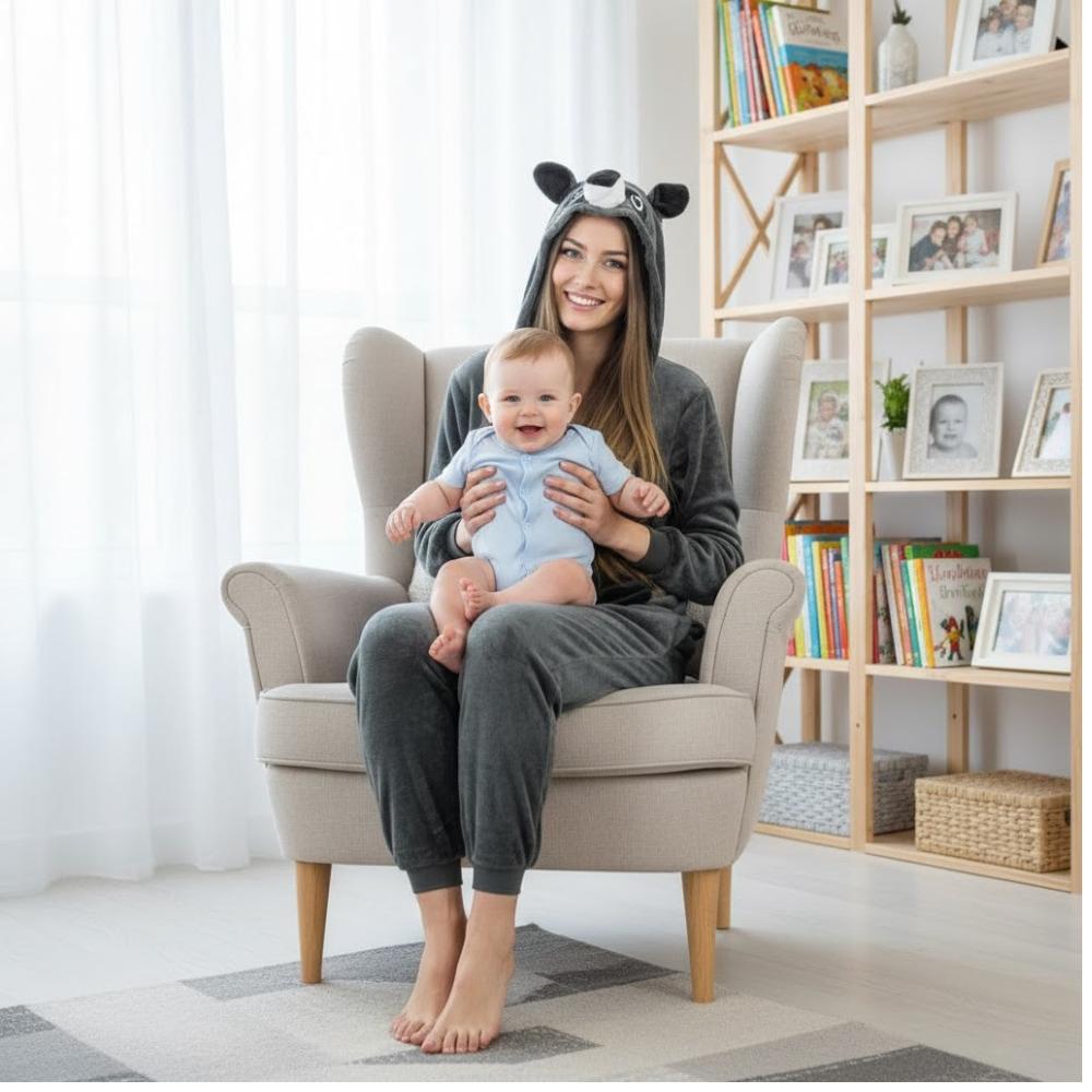 Einteiler Warm Herren Pyjama Kigurumi Onesie Waschbär Einteiler Reißverschluss Grauer Waschbär Onesie Kostüm -