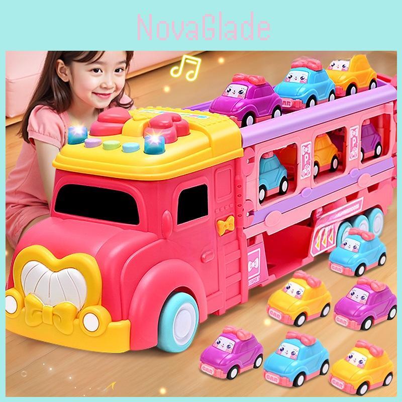 Childrens Inertia Toy Car Set With Foldable Deformation And Sound Design