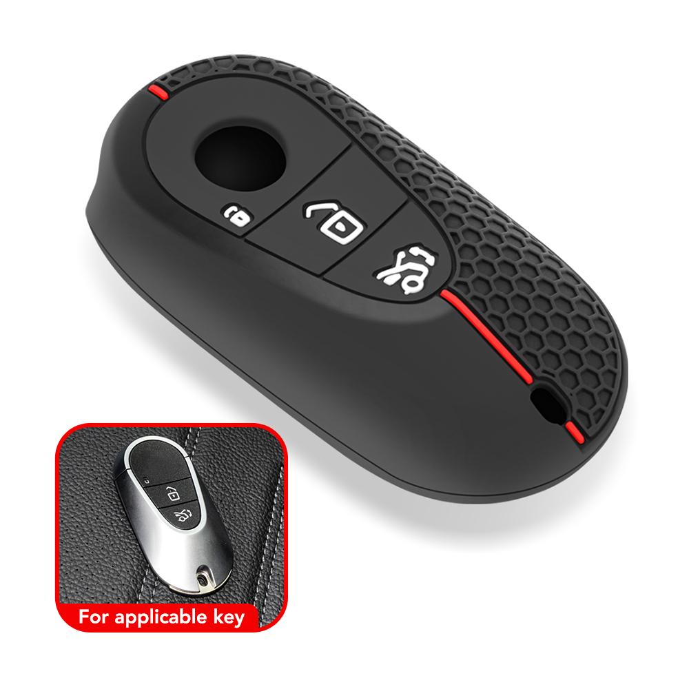 Silicone Car Remote Key Case Cover Shell For Mercedes Benz C S A Class W206 W223 S350 C260 C300 S400 S450 S480 S500 Accessories