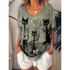 Ladies' Casual Loose V-neck T-shirt, the Best Choice for Comfortable Women