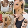 New Black and White Outdoor Camping Tattoo Stickers Waterproof Party Party Gift Funny Face Stickers