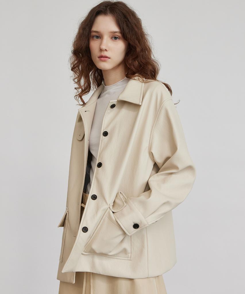 Itov Seoul Leather Buckle Jacket Iv
