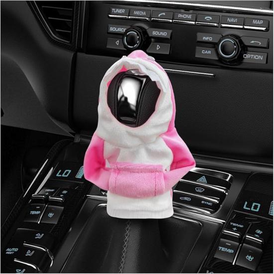 Car Gear Shift Cover, Fashionable Mini Shark Gear Shifter Stick Hoodie, Funny Winter Warm Gear Shift Knob Sweater Protector, Universal Interior Decor