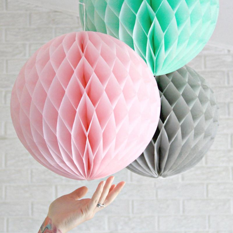 10Pcs Colorful Honeycomb Paper Flower Small Lantern Christmas Holiday Party Party Room Courtyard Flower Ball Decoration Supplies