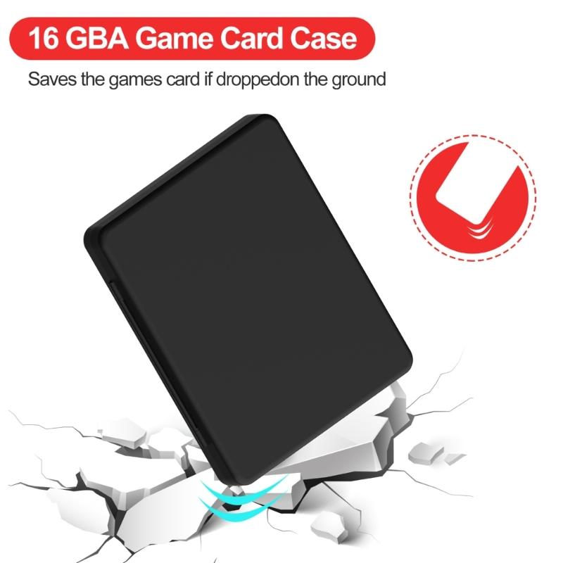 Protective Game Cartridge Storage Case Container Featuring 16 Slots Waterproof Shockproof Design Compact And Portable