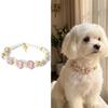 Collane per Cani con Zirconi Perle Perline Lusso Leggero Moda Retrò Elegante Nicchia Senso Anziano Collana per Animali Domestici