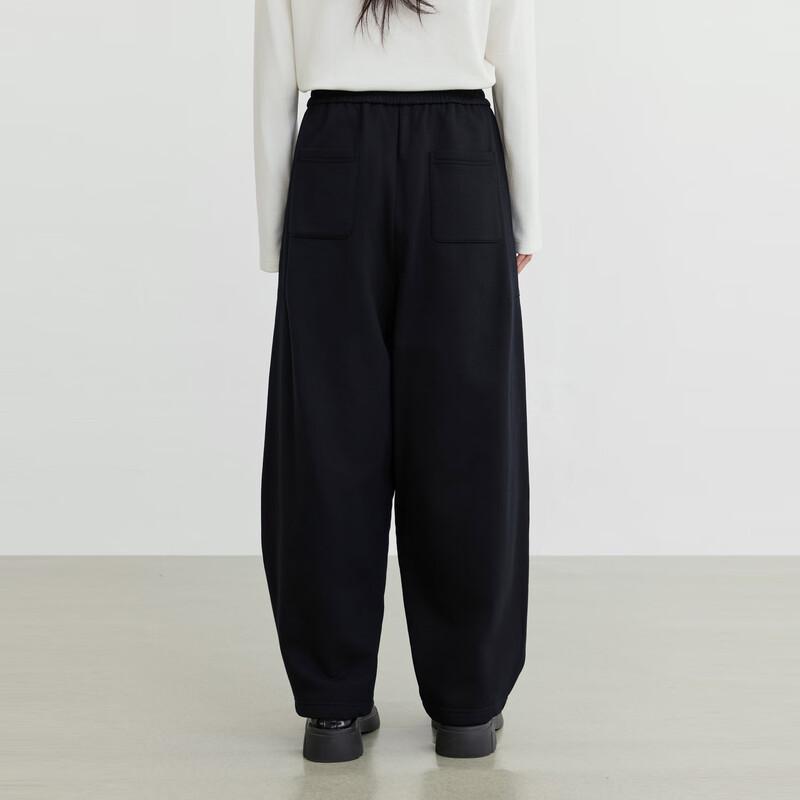 Elva' Island Women's Autumn/Winter High-Waist Loose Wide-Leg Trousers