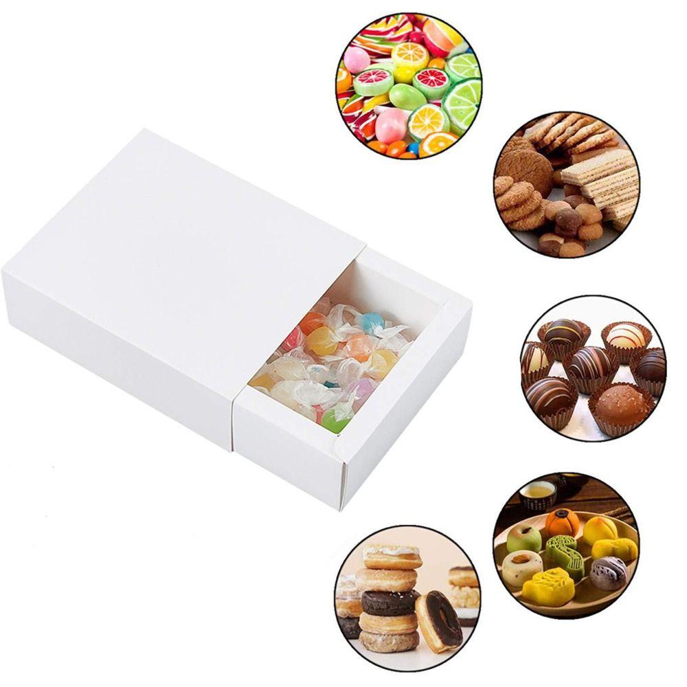 Kraftpapier Kraftpapier Schubladenschachtel Schubladenstil Mini-Karton Geschenkboxen Recycelbar Umweltfreundlich Geschenkverpackungsschachtel