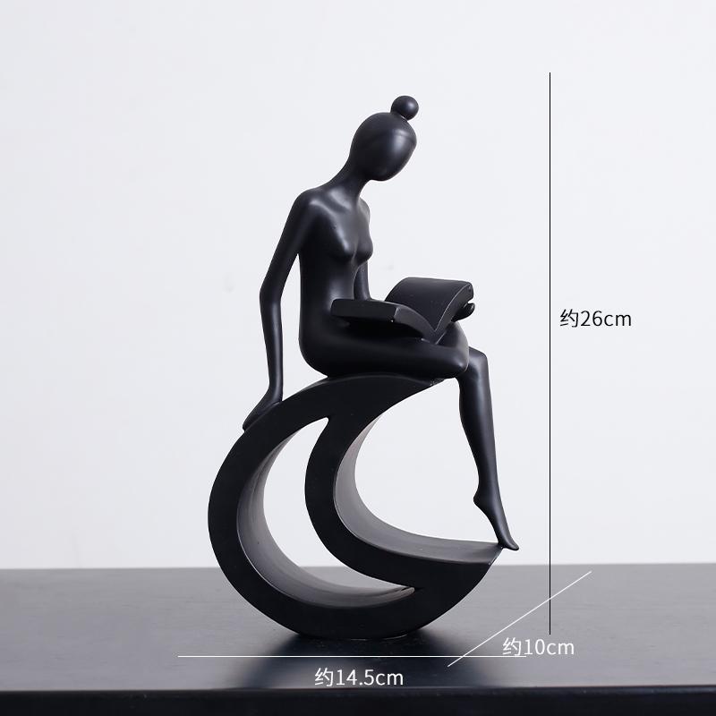 Minimalism Abstract Figures Statue Dancer Ornaments Desk Decoration Character Sculpture Modern Crafts Room Aesthetics Decor