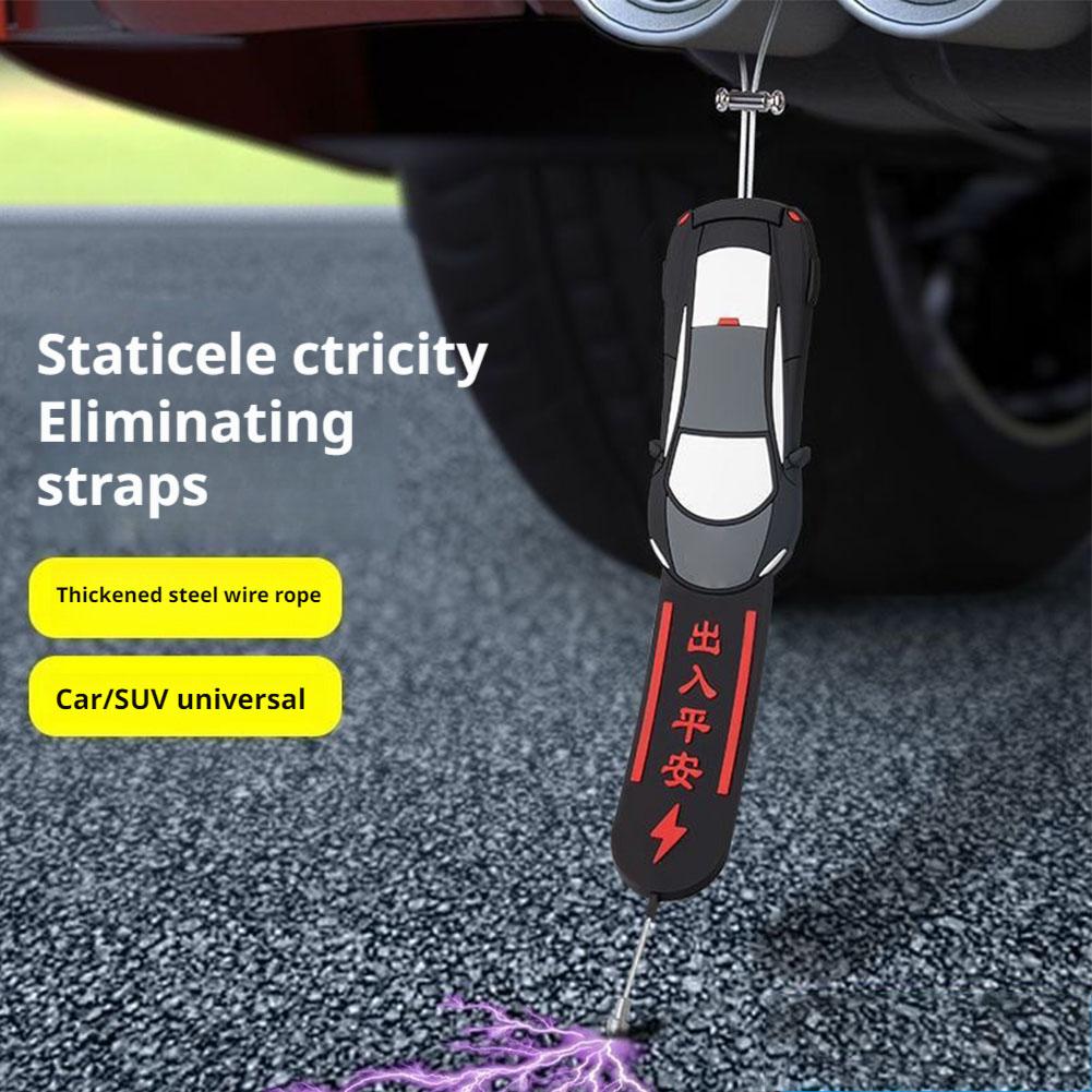 Car Anti Static Strip Earth Belt Cute Automotive Conductive Ground Wire For Car Vehicle SUV Str U6A1