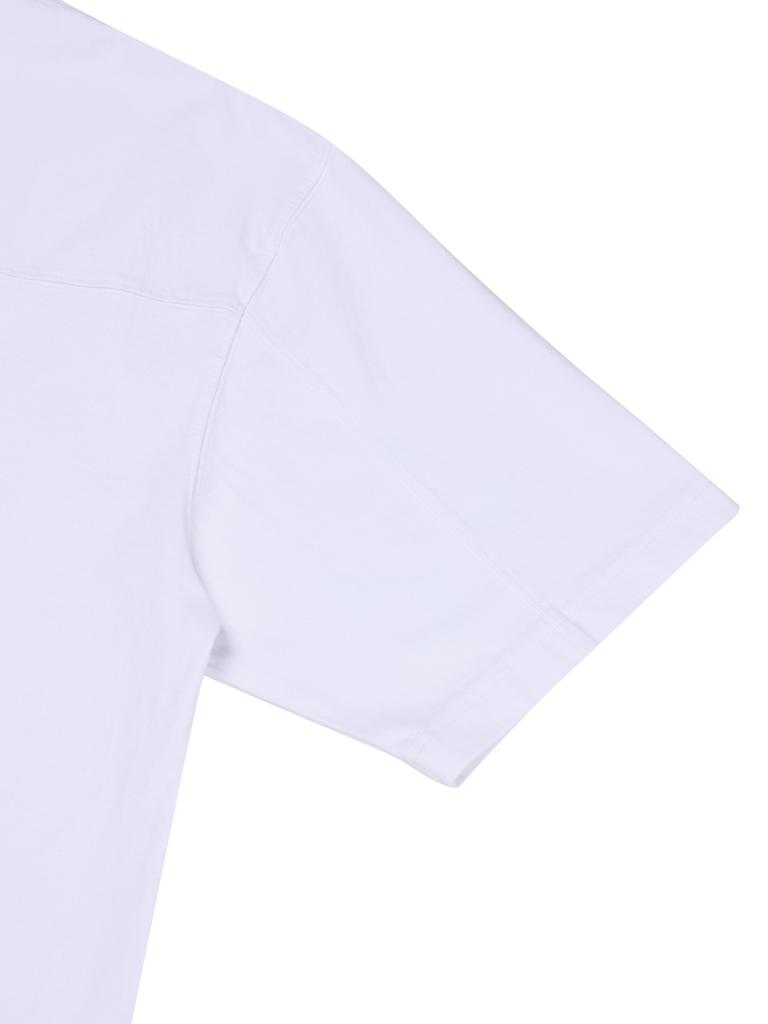 PSSHOPPER Ghost Logo High Density Short Sleeve T-Shirt [White]