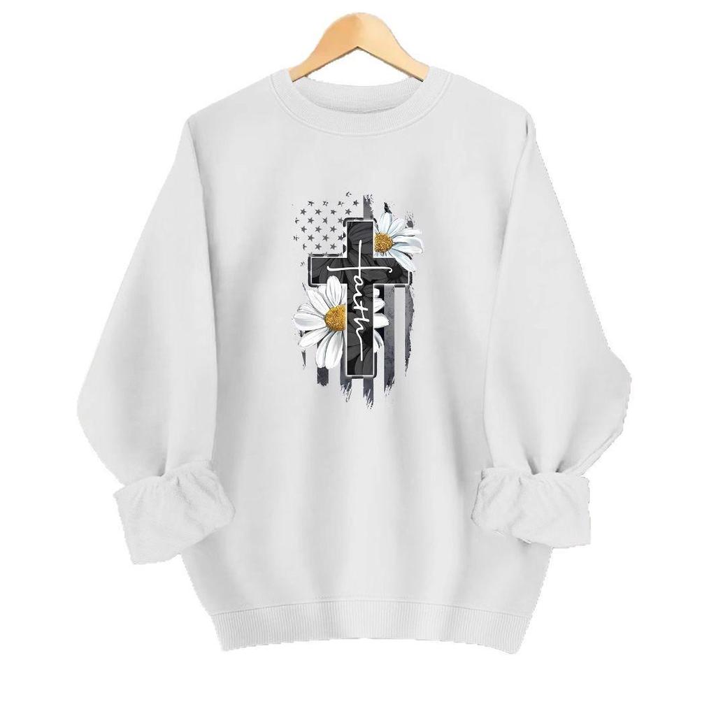 Women's Casual Cross-Border Long Sleeve Round Neck Sweatshirt