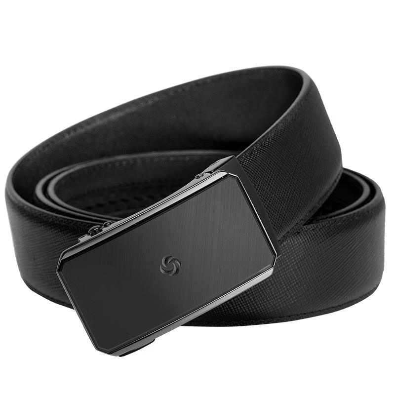 

Samsonite Men s NQ1 Leather Automatic Buckle Belt 120cm