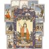 Tarot Cards Taisho Roman 78 Full Deck Stylish Rider-Waite Version Japanese Instruction Booklet