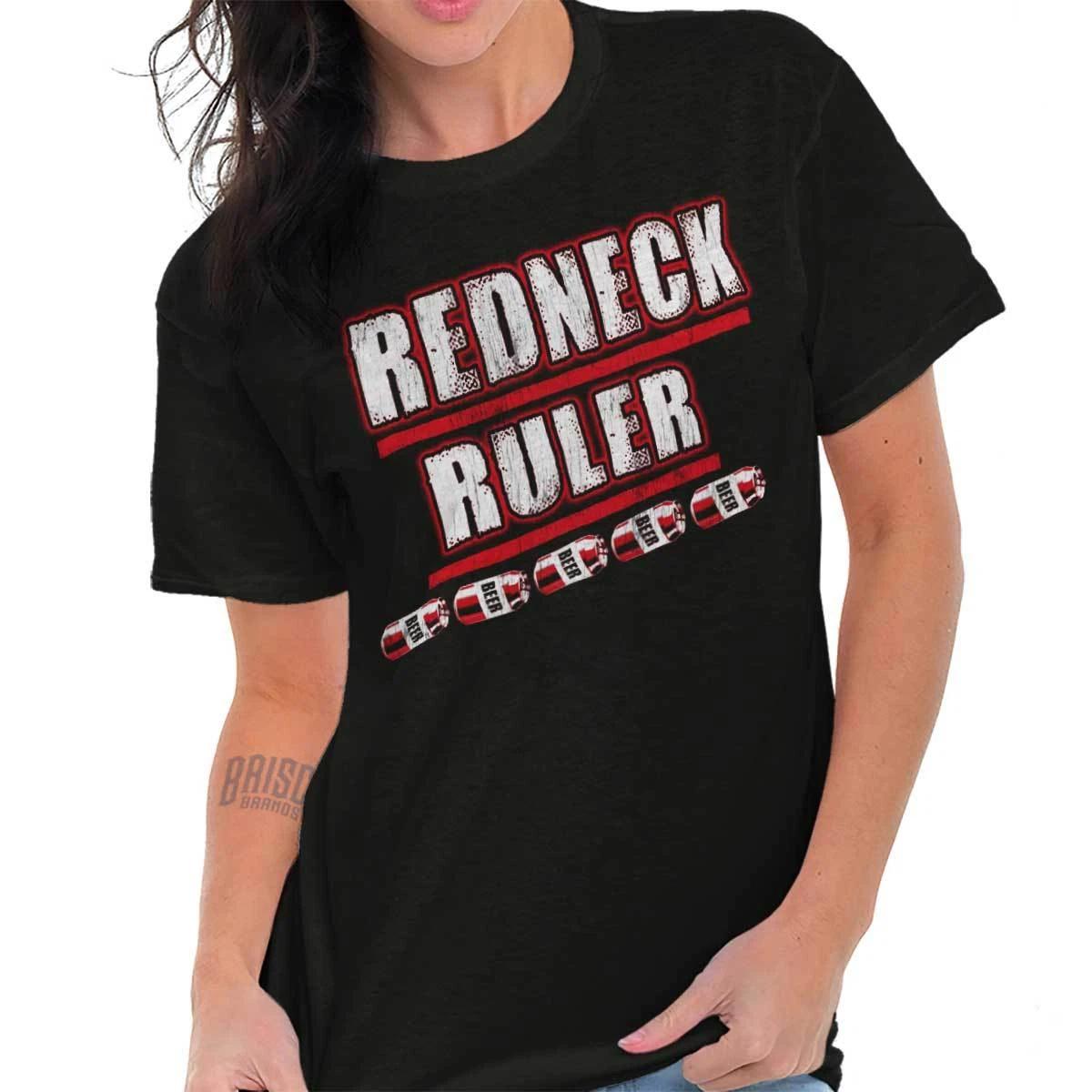 Redneck Funny Drinking Beer Drunk Joke Gift Womens Graphic T Shirts Tee T-Shirt XXXL