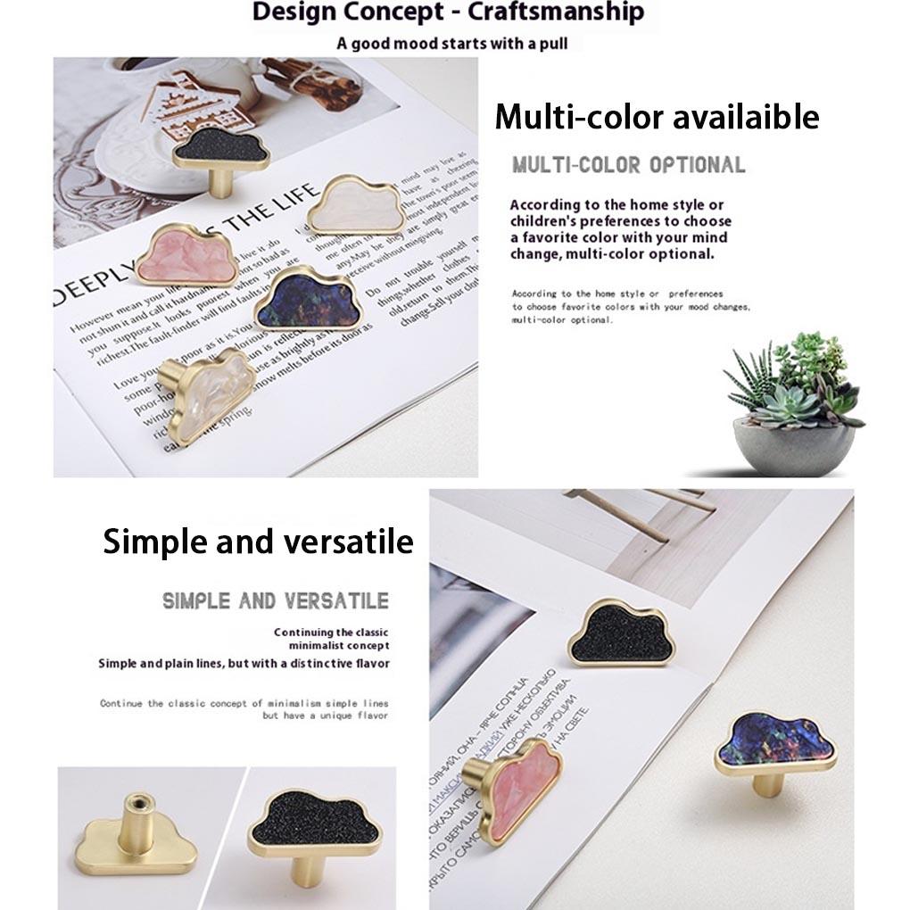 6x Nordic Style Round Nursery Dresser Knobs For Cupboard Door Handles Unique Decorative Door Handle