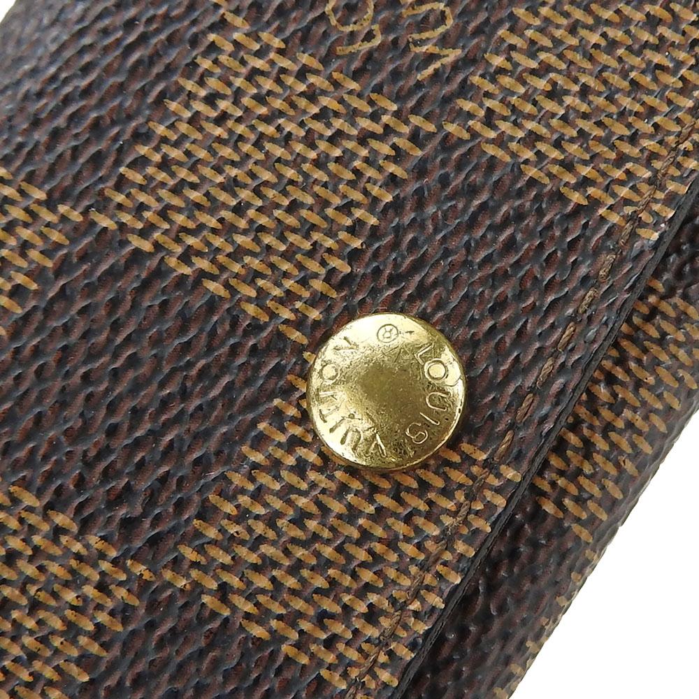 Used LOUIS VUITTON Key Holder  Multicles4 N62631 Damier Brown Brown 4 Hooks