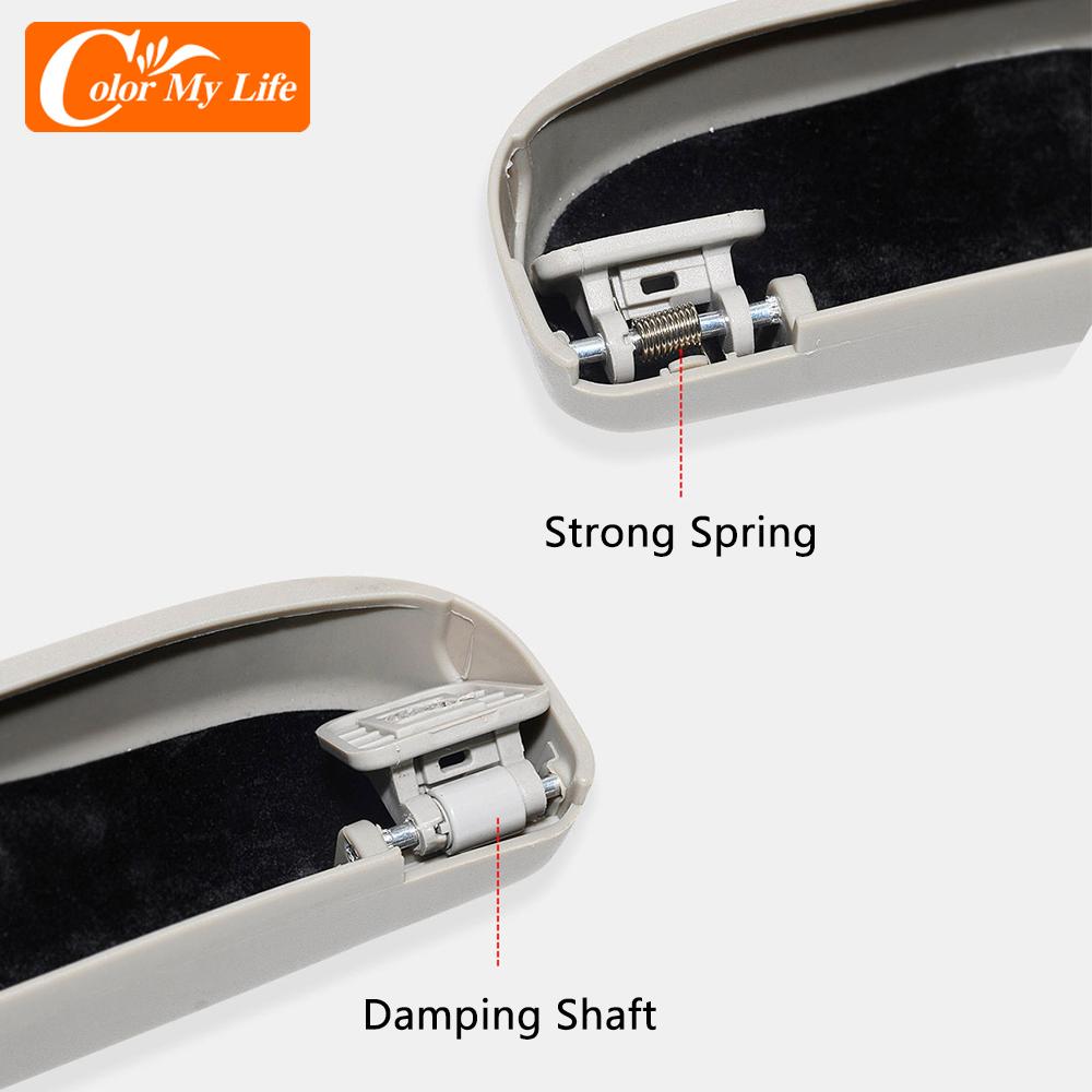Color My Life Upgrade Car Sunglasses Holder Case for Jeep Compass MK49 1999 - 2014 Auto Roof Interior Storage Box