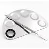 Set de Paletas Cuadradas de Acero Inoxidable para Artistas de Maquillaje para Mezclar Base y Herramientas de Belleza