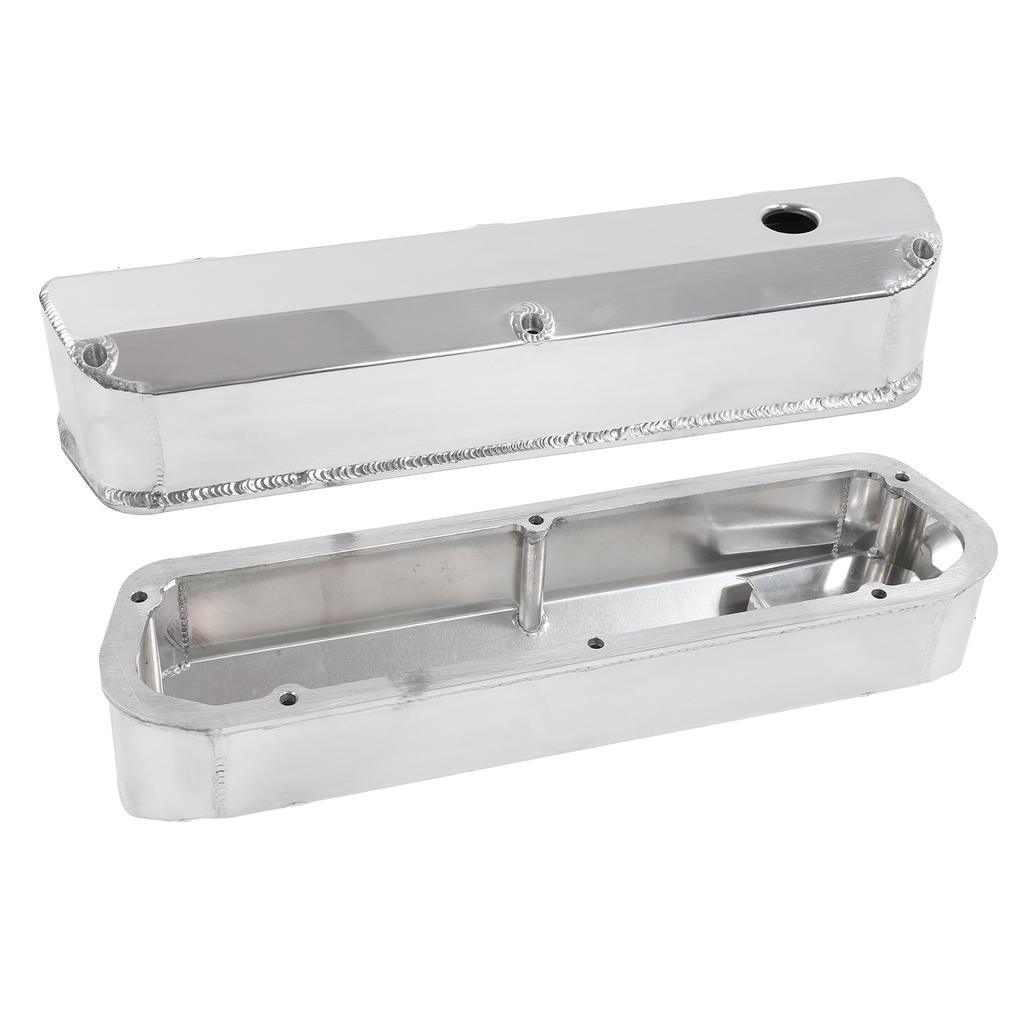 2pcs Fabricated Satin Aluminum Valve Covers Car Accessories Replacement for Ford Small Block SBF 289 302 351W