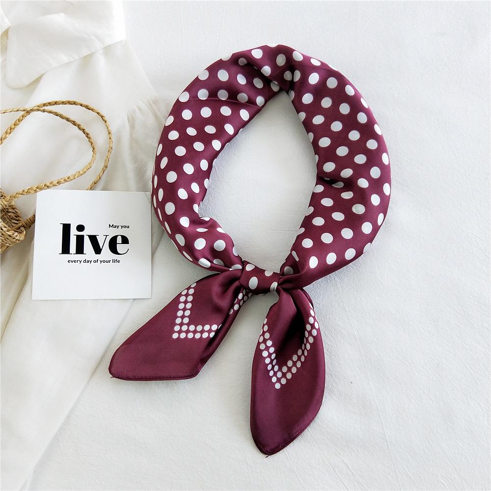 Módní Dekorace Šála Páska do vlasů Vázanka Vlasy 70 Malý čtvercový šátek Hedvábný šátek Dámské jarní a podzimní všestranný malý šátek Profesionální šátek