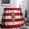 As Monaco Crest Throws Blanket Flannel Blankets Plush for Couch Bed Gifts for Men Women Travel picnic blanket Christmas fan gifts