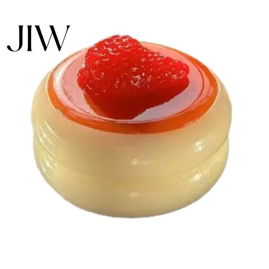 Anxiety Relief Gadgets Fruit Souffle Squeeze Toy for Stress Relief, Slow Rising Fake Dessert Sensory Focus Aid Toys Toy, Soft Simulated Food красный