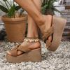 Platform Wedge Slippers Women Outside Shoes Riband Butterfly Knot Sandals Summer Beach Flip Flop Slides Women Bohemian Shoes