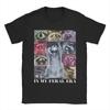 T-shirt Unisexe 'Dans Mon Époque Sauvage' Raccoon Animal Meme Drôle Hauts 100% Coton Nouveauté Manches Courtes Col Rond Idée Cadeau T-shirts