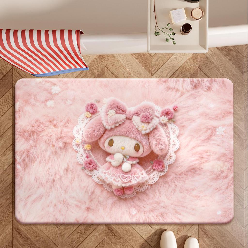 Cute Cartoon Non-Slip Floor Mat: Decorative, Dirt-Resistant, Easy to Clean Entryway Mat