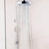 Modern High-Quality High-Pressure Electroplated Adjustable Replacement Rain Shower Head for Hotels & Bathhouses Shower