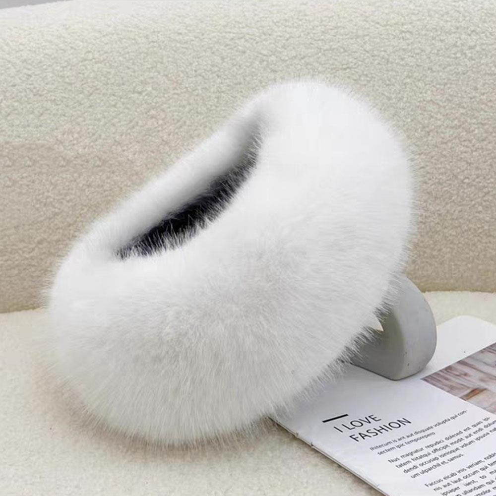Winter Warm Faux Fur Bucket Hat for Women Fluffy Soft Thicken Plush Fisherman Hats Coldproof Windproof Skiing Fashion Panama Cap