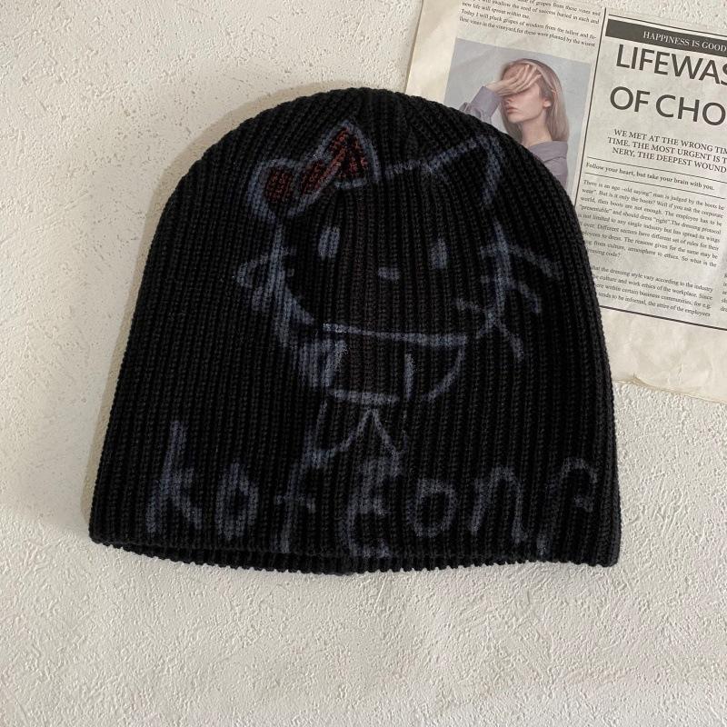 

JYL TS DIY Cat Beanie Women Korean Winter Warm Ear Protection Knit Hat Acrylic 1222Mao12710 венецианский красный