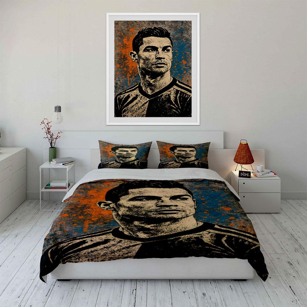 Portraits with abstract splashes. Bedding sets Duvet cover sets Duvet covers Pillowcases(1 * Duvet Cover 2 * Pillowcases without duvet insert)