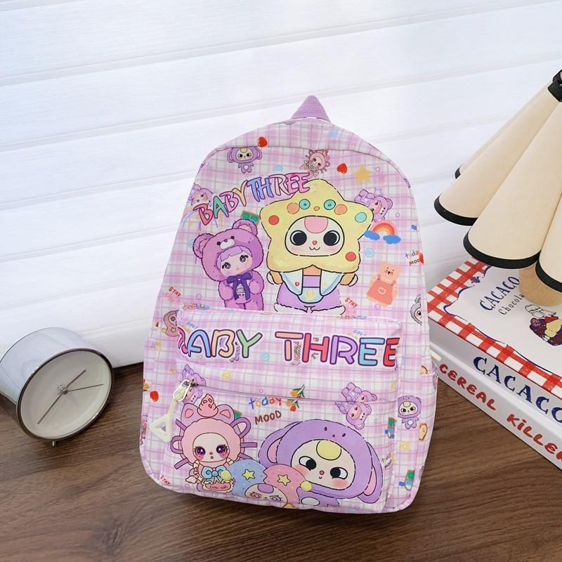 

Cartoon Kids Backpack For School With Durable Nylon Material And Adjustable Shoulder Straps For Toddlers фіолетовий